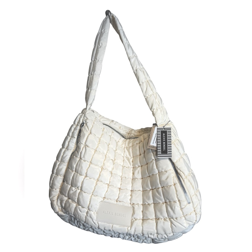 Alexis Bendel Ladies Puffer Tote Bag Ivory NWT